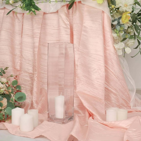 Efavormart 6pcs/set 16" Flower Glass Vases Heavy Duty Glass Candle Holder