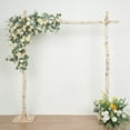 thumbnail image 1 of Efavormart 7.5ft Natural Birch Wood Square Wedding Arch, Rustic Arbor Photography Backdrop Stand, 1 of 10