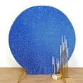 thumbnail image 1 of Efavormart 7.5ft Royal Blue 2-Sided Spandex Fit Round Wedding Arch Backdrop Cover, 1 of 11