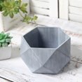 thumbnail image 1 of Efavormart 7" Small Gray Cement Succulent Planter Mini Modern Concrete Flower Pot With Geometric Design, 1 of 11