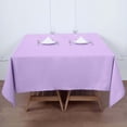 thumbnail image 1 of Efavormart 70" Lavender Square Polyester Tablecloth for Dining Table, Wedding, Party, Event, Banquet, Restaurant Decoration, 1 of 6