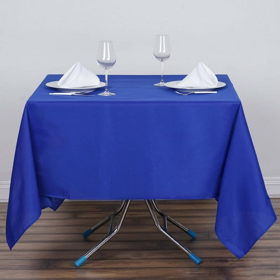 Efavormart 70" Square Linens ROYAL BLUE Wholesale Linens Polyester Square Linen Tablecloth For Wedding Banquet Party Restaurant