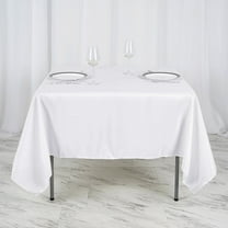 Efavormart 70" Square Linens WHITE Wholesale Linens Polyester Square Linen Tablecloth For Wedding Banquet Party Restaurant