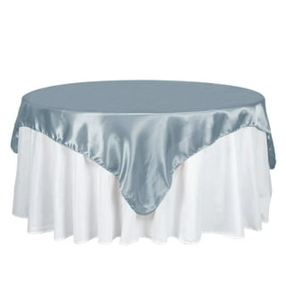 Dusty Blue Rectangle Lace Table Overlays Toppers Wedding