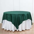 thumbnail image 1 of Efavormart 72" SATIN Square Tablecloth Overlay For Wedding Catering Party Table Decorations HUNTER GREEN Square Tablecloth Cover, 1 of 11