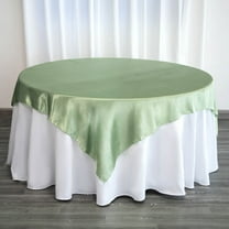 Efavormart 72" SATIN Square Tablecloth Overlay For Wedding Catering Party Table Decorations SAGE GREEN Square Tablecloth Cover