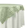 thumbnail image 1 of Efavormart 72"X72" Sage Green Accordion Crinkle Taffeta Table Overlay, Square Tablecloth Topper, 1 of 11