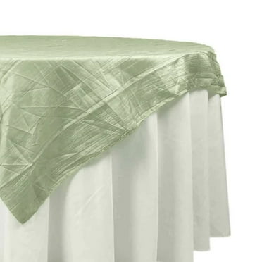 BalsaCircle 72x72 in Terracotta Square Accordion Crinkled Taffeta Table ...