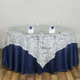thumbnail image 1 of Efavormart 72" x 72" JOLLY GOOD Lace Table Square Tablecloth Overlay-Ivory Square Tablecloth Cover For Wedding Party Event Banquet, 1 of 5