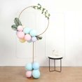 thumbnail image 1 of Efavormart 7Ft | Gold Balloon Column With Hoop Flower Pillar Stand, Metal Arch Table Centerpiece – Height Adjustable, 1 of 10