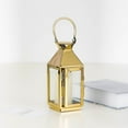 thumbnail image 1 of Efavormart 8" GOLD Stainless Steel Lantern Candle Holder Tabletop Centerpiece, 1 of 10
