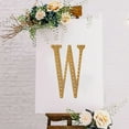 thumbnail image 1 of Efavormart 8" Letter W Gold Self-Adhesive Rhinestone Number Stickers for DIY Crafts, Handicraft Art, Graduation Cap Decorations Birthday Party, Wedding Alpha-Numeric stickers, 1 of 10