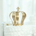 thumbnail image 1 of Efavormart 8" Metal Royal Gold Crown Cake Topper With Fleur De Lis Cake Decoration For Party Event, 1 of 11