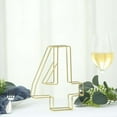 thumbnail image 1 of Efavormart 8" Tall Gold Wedding Centerpiece 3D Wire Letter Decoration For Wedding Party Decoration DIY Decoration Supplies - 4, 1 of 10