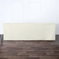thumbnail image 1 of Efavormart 8FT Fitted IVORY Polyester Rectangular Table Cover for Wedding Party Dining Banquet Restaurant Kitchen Home and Multi-Use, 1 of 6