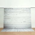 thumbnail image 1 of Efavormart 8FTx8FT | White/Gray Vintage Wood Vinyl Party Backdrop, Rustic Wooden Floor Board Photography Background Party Banner, 1 of 6