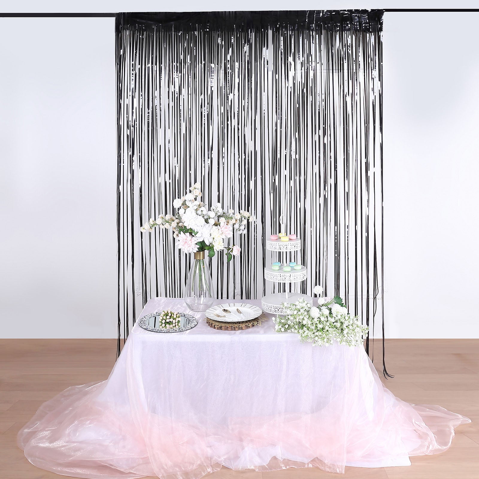 Veki Foil Curtains Curtain For Birthday Wedding Party Bright Rain Curtain  Party Decoration Rain Curtain Party Favors for Kids 8-12 Goodie Bags Boys 