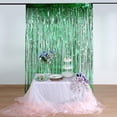 thumbnail image 1 of Efavormart 8ft Green Metallic Foil Fringe Curtain - Doorway and Party Backdrop Curtain for Wedding Decor, Birthday Parties Celebration, Baby Shower, Photo Booth Decoration, 1 of 9
