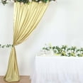 thumbnail image 1 of Efavormart 8ftx10ft Champagne Satin Curtain Panel Backdrop Drapes, Photo Booth Backdrop With Rod Pocket, 1 of 11
