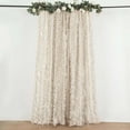 thumbnail image 1 of Efavormart 8ftx8ft Beige Hanging Leaf Petal Taffeta Photography Backdrop Curtain Panel With Rod Pocket, Event Greenery Background Drape, 1 of 11