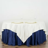 Efavormart 90" IVORY Wholesale Linens Polyester Square Linen Tablecloth for Kitchen Dining Catering Wedding Birthday Party Events