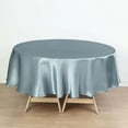thumbnail image 1 of Efavormart 90 Inch Satin Round Tablecloth, Washable Linen Table Cover, Decorative Silky Fabric for Wedding, Party, Banquet Events - Dusty Blue, 1 of 10