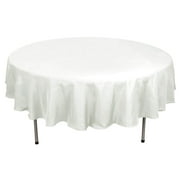 Efavormart 90" Round Round Linens IVORY Wholesale Linens Polyester Round Tablecloth For Wedding Banquet Restaurant