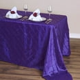 thumbnail image 1 of Efavormart 90" x 132" Purple Taffeta Tablecloths Pintuck Table linens for Kitchen Dining Catering Wedding Birthday Party, 1 of 4