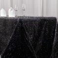 thumbnail image 1 of Efavormart 90"x156" Black Metallic Fringe Shag Tinsel Rectangle Polyester Tablecloth For Catering Wedding Party Decorations, 1 of 11