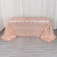 thumbnail image 1 of Efavormart 90"x156" Blush Rose Gold Wave Embroidered Seamless Sequin Rectangle Tablecloth, 1 of 5