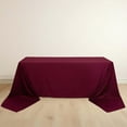 thumbnail image 1 of Efavormart 90"x156" Burgundy Premium Scuba Rectangular Tablecloth, Wrinkle Free Polyester Seamless Tablecloth, 1 of 10