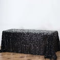 thumbnail image 1 of Efavormart 90X132" Black Premium Big Payette Sparkly SEQUIN Rectangle Tablecloth For Wedding Banquet Party Kitchen Dining Catering, 1 of 10