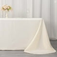thumbnail image 1 of Efavormart 90x132" IVORY Wholesale Rectangle Polyester Round Corner Tablecloth Linen Wedding Party Restaurant Tablecloth, 1 of 10