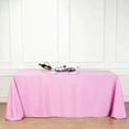 thumbnail image 1 of Efavormart 90x132" PINK Wholesale Rectangle Polyester Tablecloth Linen Wedding Party Restaurant Tablecloth, 1 of 11