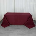 thumbnail image 1 of Efavormart 90x132" Seamless Premium Burgundy 200 GSM Linens Polyester Rectangle Tablecloth Commercial Grade For Wedding Banquet Restaurant, 1 of 11