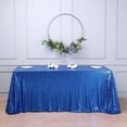 thumbnail image 1 of Efavormart 90x156" Wholesale Rectangle Table Cover Premium Sparkly SEQUIN Tablecloth For Banquet Wedding Party - Royal Blue, 1 of 11