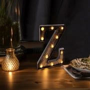 Efavormart Antique Black Industrial Style Letter "Z", Vintage Style Alphabet Letter - 9"