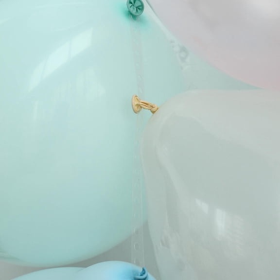 Efavormart Balloon Decoration Kit 16.5Ft Decorating Strips For Balloon Arch |1 Pc Balloon Tying Tool | 100 Dot | 30Ft Ribbon