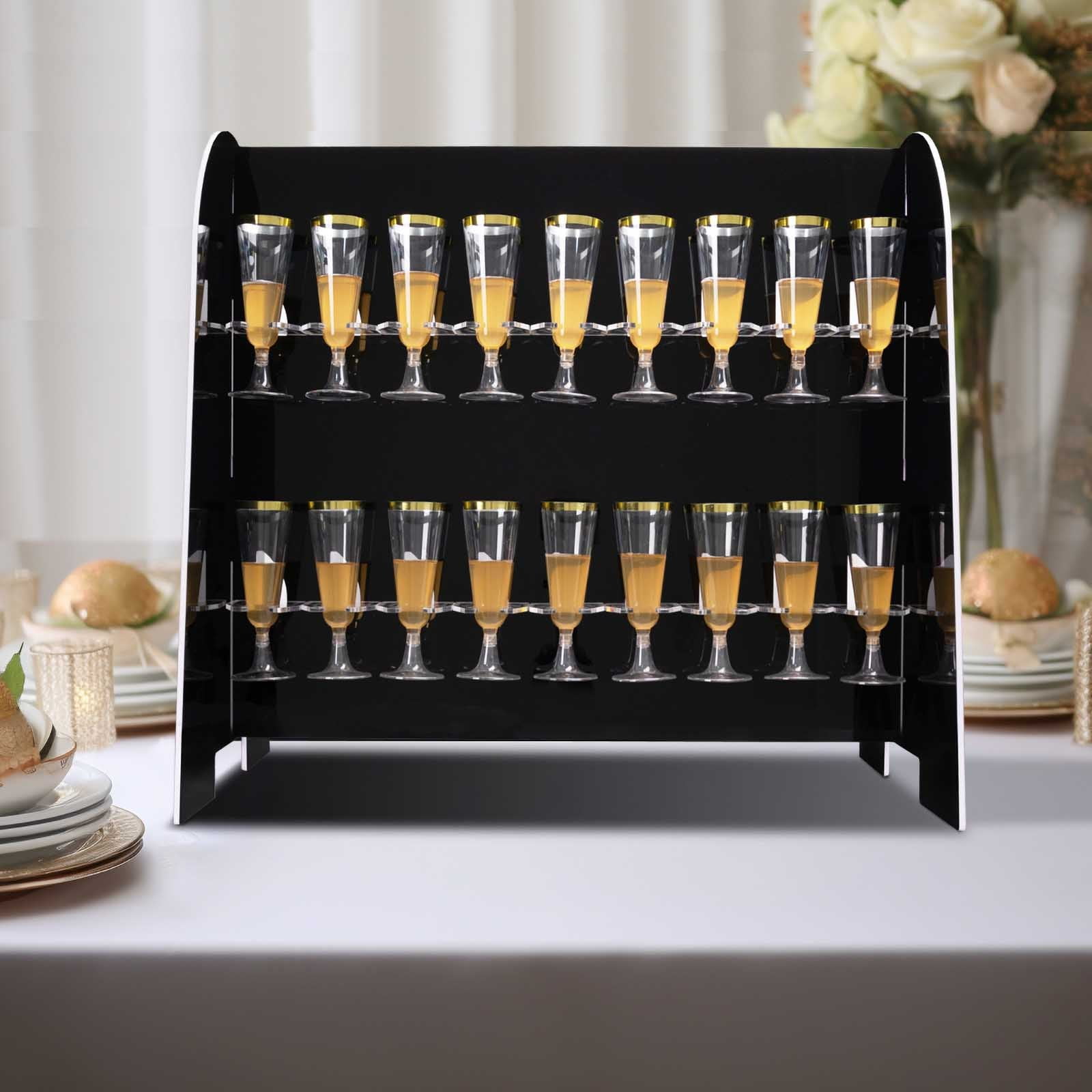  Tree Bar Cocktail Tree Stand, Black Metal Display Stand For  Wine, Champagne, Cocktails, and Shot Glasses at Weddings, Parties, and  Brunch - 12 holders, 2 ft tall : Home & Kitchen