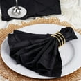 thumbnail image 1 of Efavormart Black Pack of 5 Premium Washable Pintuck Napkins Great for Wedding Party Restaurant Dinner Party Holiday Dinner, 1 of 8