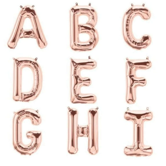 Efavormart Blush 16" tall Alphabet Letters / Number Foil Balloons Party Wedding Decorations Graduation New Year Party- C