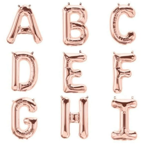 Efavormart Blush 16" tall Alphabet Letters / Number Foil Balloons Party Wedding Decorations Graduation New Year Party- C