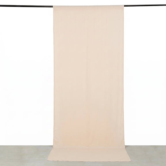 Efavormart Blush 4-Way Stretch Spandex Backdrop Drape Curtain, Wrinkle Free Event Divider Panel with Rod Pockets - 5ftx12ft