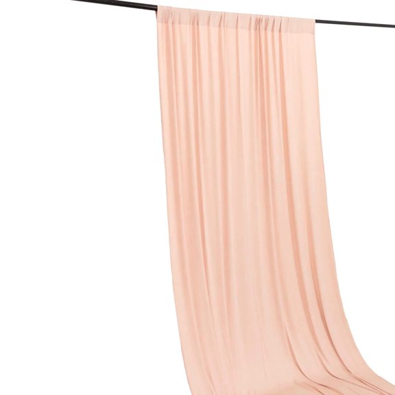 Efavormart Blush 4-Way Stretch Spandex Backdrop Drape Curtain, Wrinkle Free Event Divider Panel with Rod Pockets - 5ftx16ft