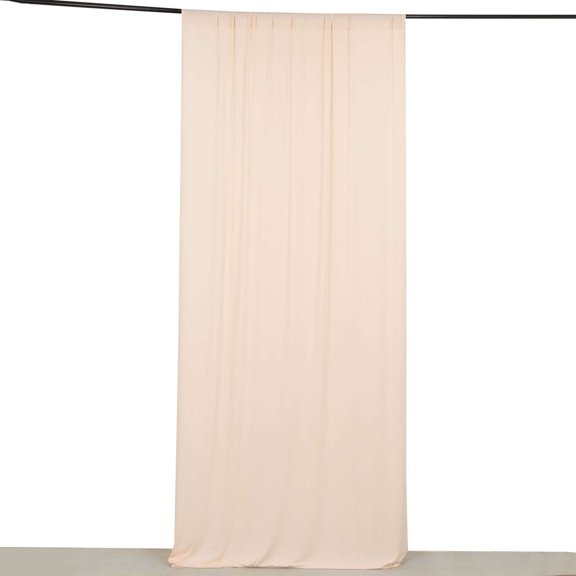 Efavormart Blush 4-Way Stretch Spandex Drapery Panel with Rod Pockets, Photography Backdrop Curtain - 5ftx10ft