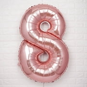 Efavormart Blush 40 tall Alphabet Letters / Number Foil Balloons Party Wedding Decorations Graduation New Year Party- 8