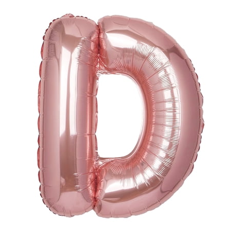 Efavormart Blush 40" tall Alphabet Letters / Number Foil Balloons Party Wedding Decorations Graduation New Year Party- D