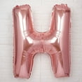 thumbnail image 1 of Efavormart Blush 40" tall Alphabet Letters / Number Foil Balloons Party Wedding Decorations Graduation New Year Party- H, 1 of 3