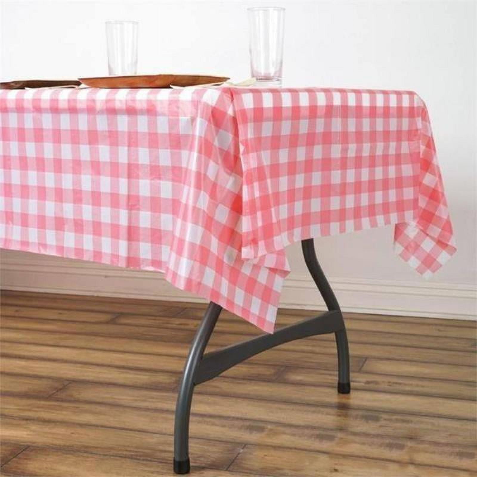 Efavormart Buffalo Plaid Tablecloth 54" x 72" Rectangular Spill Proof