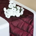 thumbnail image 1 of Efavormart Burgundy Premium Pintuck Table Top Runner For Weddings Birthday Party Banquets Decor Fit Rectangle and Round Table, 1 of 5